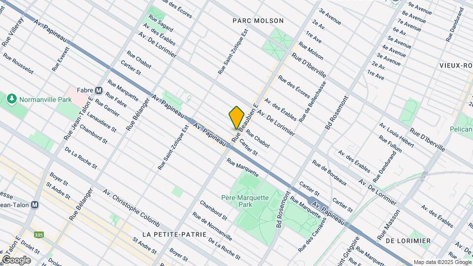1855-1865 Beaubien St E Map and Location Details