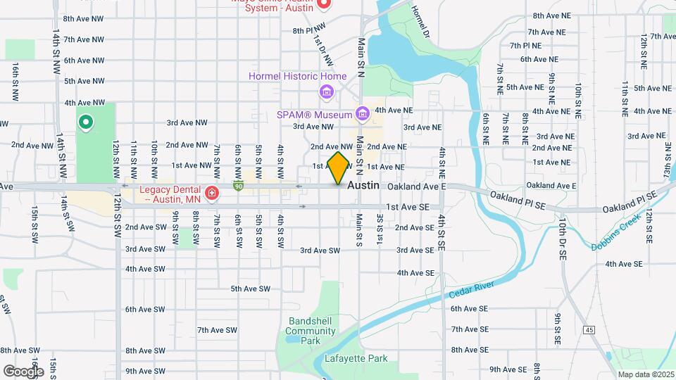104 1st St SW Map and Location Details