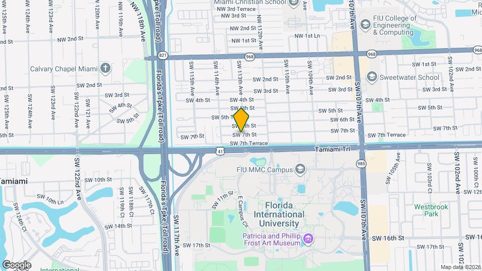11304 SW 7th St Map and Location Details
