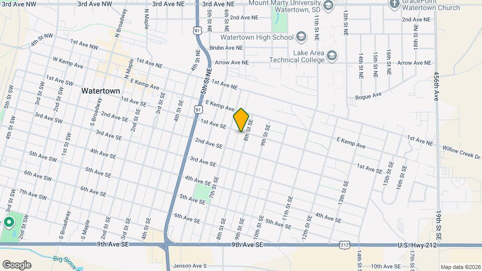 714 1st Ave SE Map and Location Details