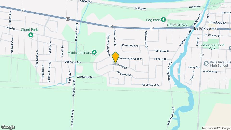 1597 Whitewood Dr Map and Location Details