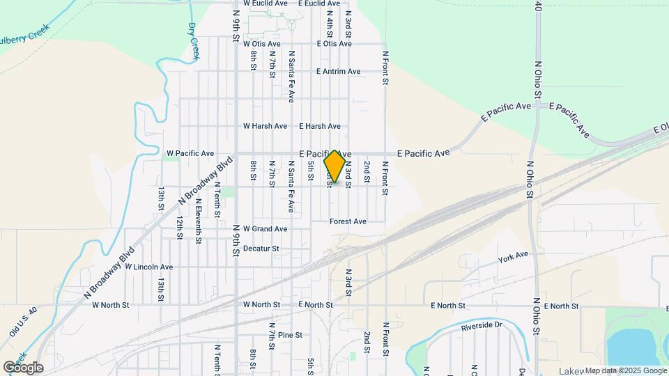 740 N 4th St Map and Location Details