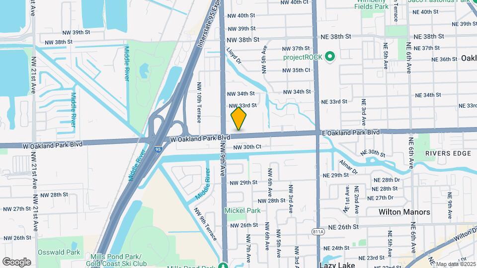 809 W Oakland Park Blvd Mapa y Detalles de la Ubicación