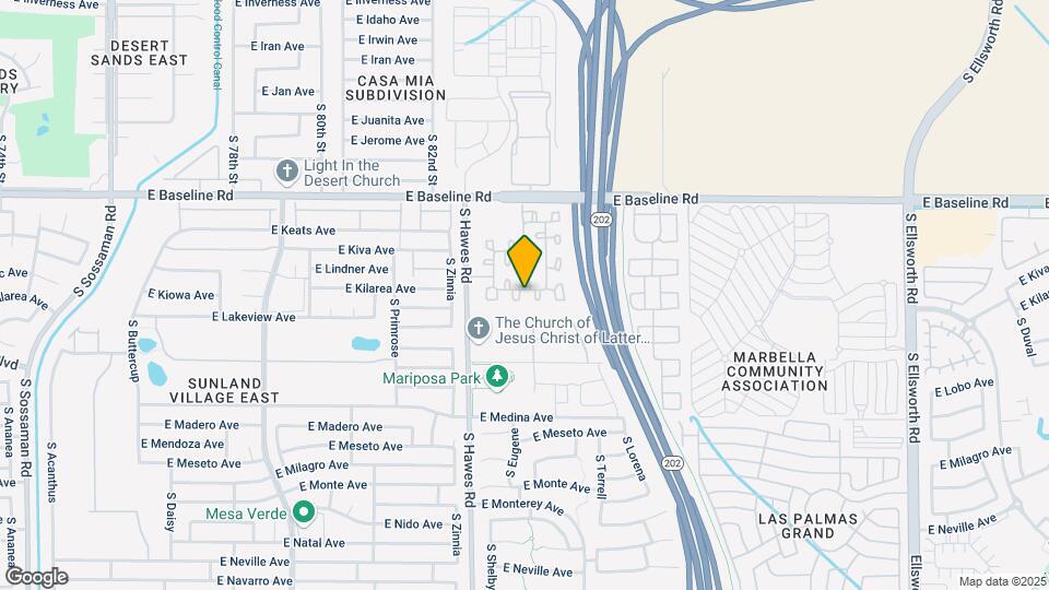 8511 E Lindner Ave Mapa y Detalles de la Ubicación