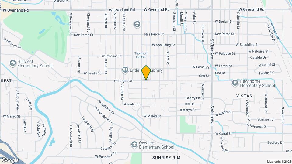 3317 W Targee St Map and Location Details