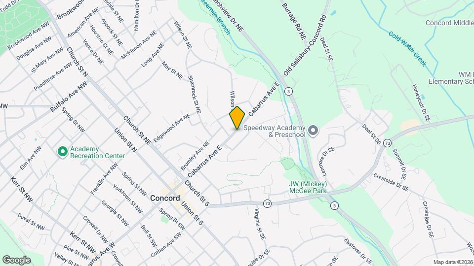 184 Cabarrus Ave E Map and Location Details