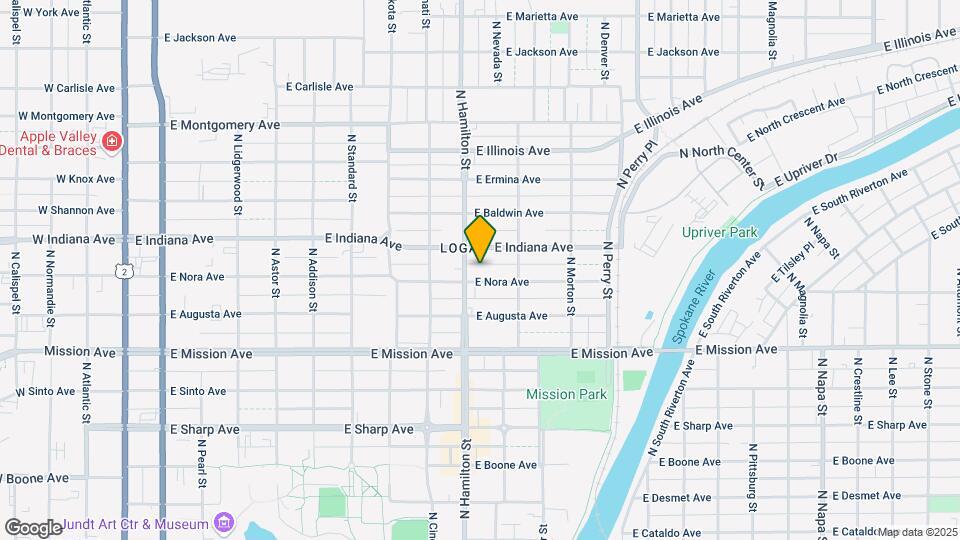 911 E Nora Ave Mapa y Detalles de la Ubicación