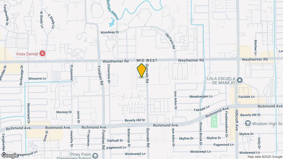 2929 Dunvale Apartments On Westheimer Map and Location Details