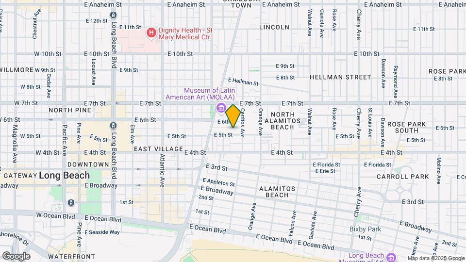 1047 E 5th St Map and Location Details