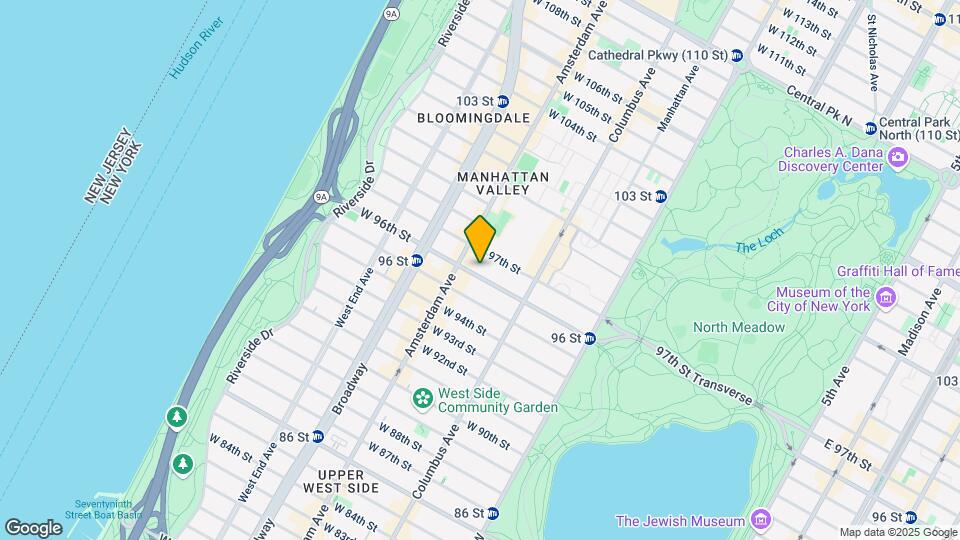 135 W 96th St Map and Location Details