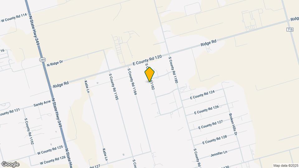 3608 S County Road 1182 Map and Location Details
