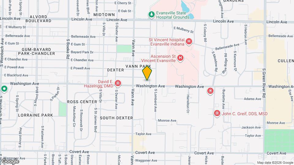 3314 Washington Ave Map and Location Details