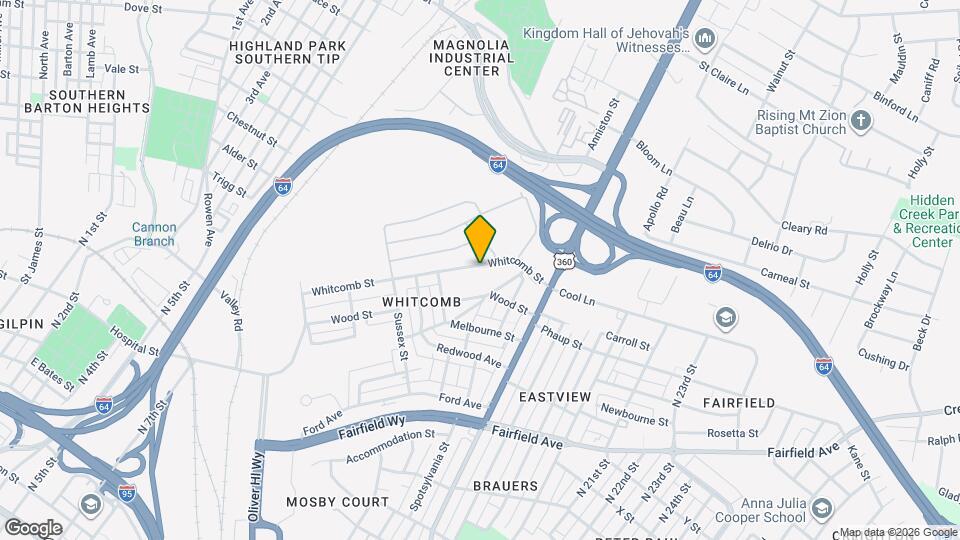 2423 Whitcomb St Mapa y Detalles de la Ubicación