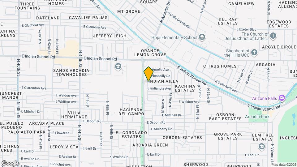 4813 E Fairmount Ave Map and Location Details