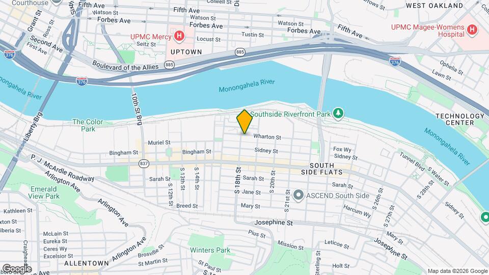 1802 Wharton St Map and Location Details