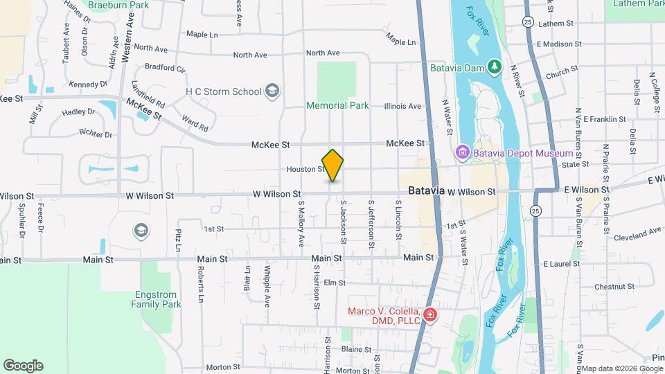 8 N Harrison St Map and Location Details