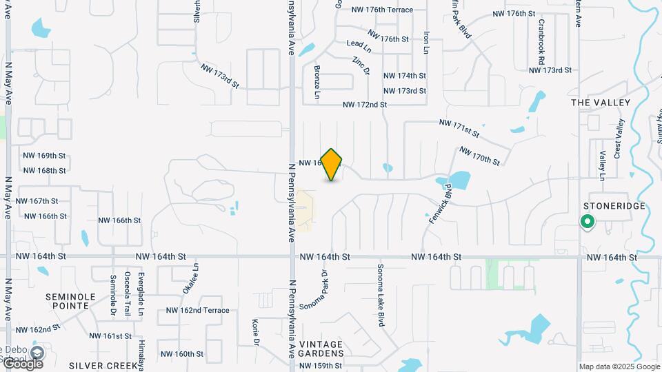 16904 Gladstone Cir Map and Location Details