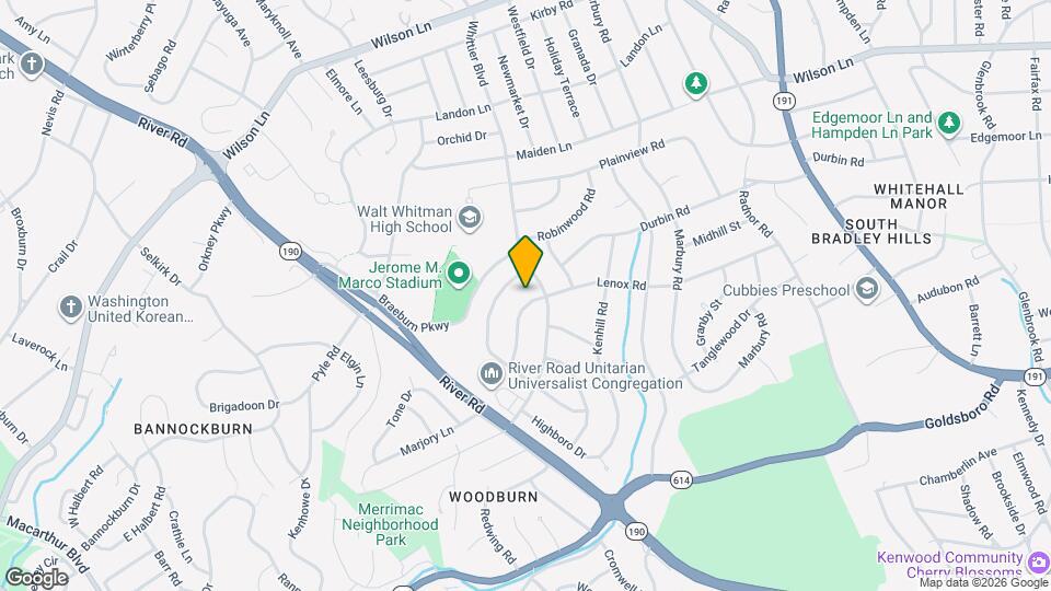 6305 Lenox Rd Map and Location Details