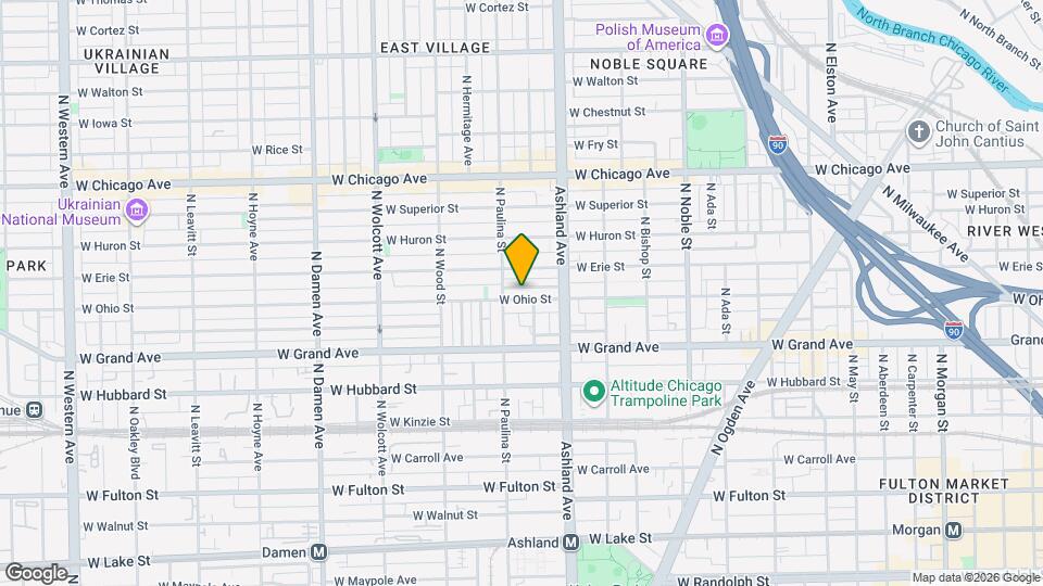 1640 W Ohio St Map and Location Details