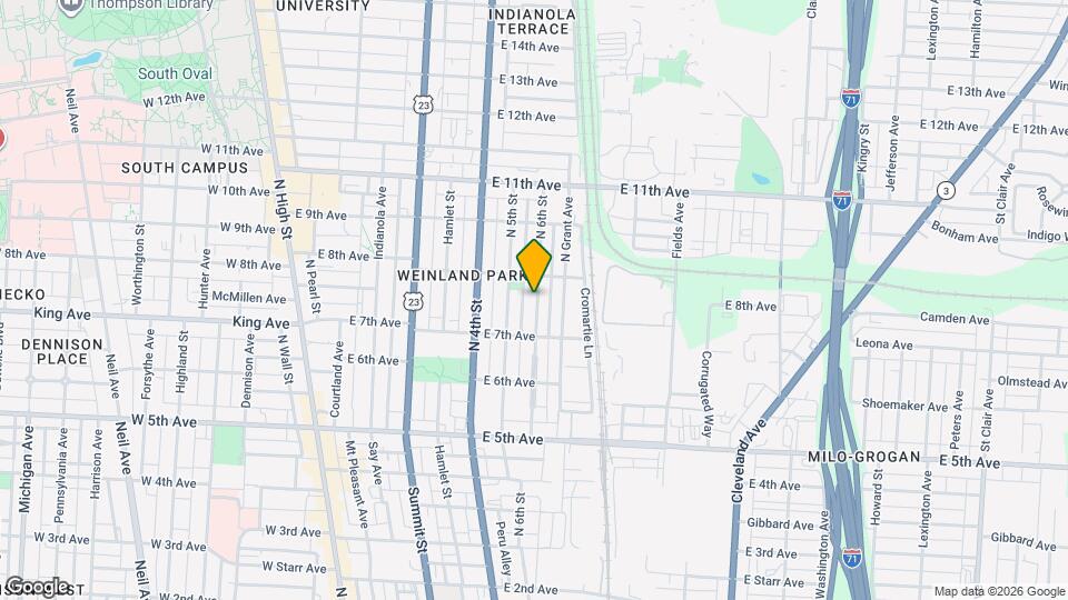 1349 N 6th St Map and Location Details