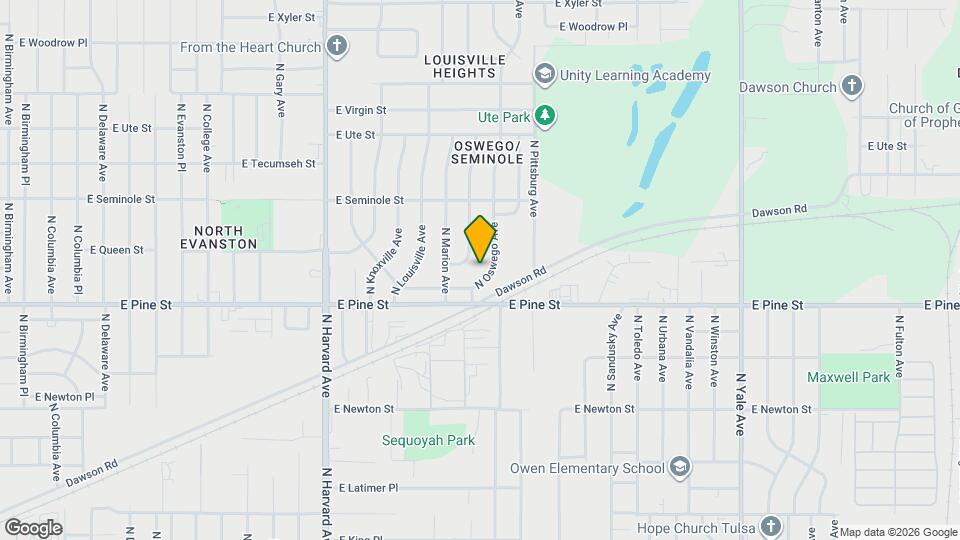 1526 N Oswego Ave Map and Location Details