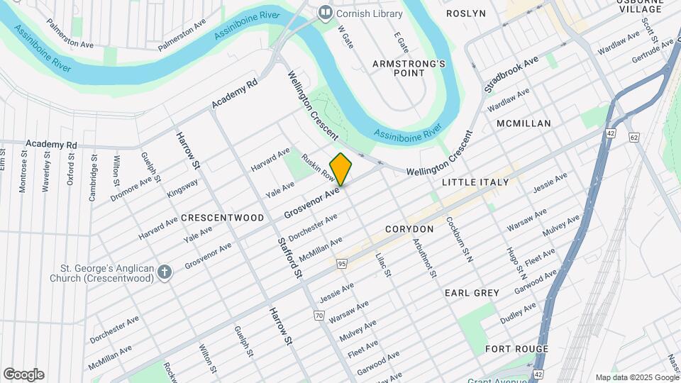 834 Grosvenor Luxury Apartment Map and Location Details