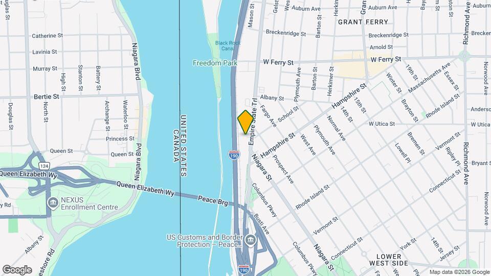 990 Niagara St Mapa y Detalles de la Ubicación