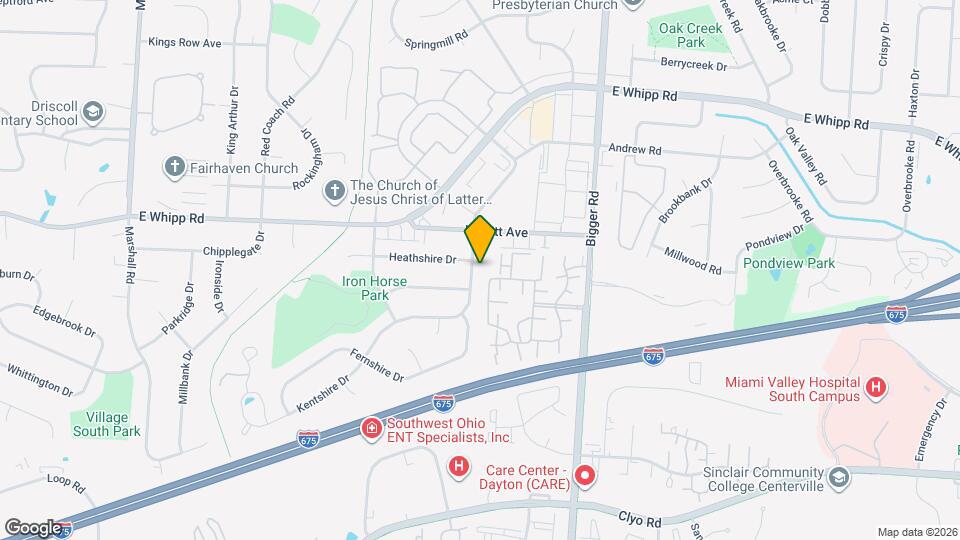 1280 Kentshire Dr Map and Location Details