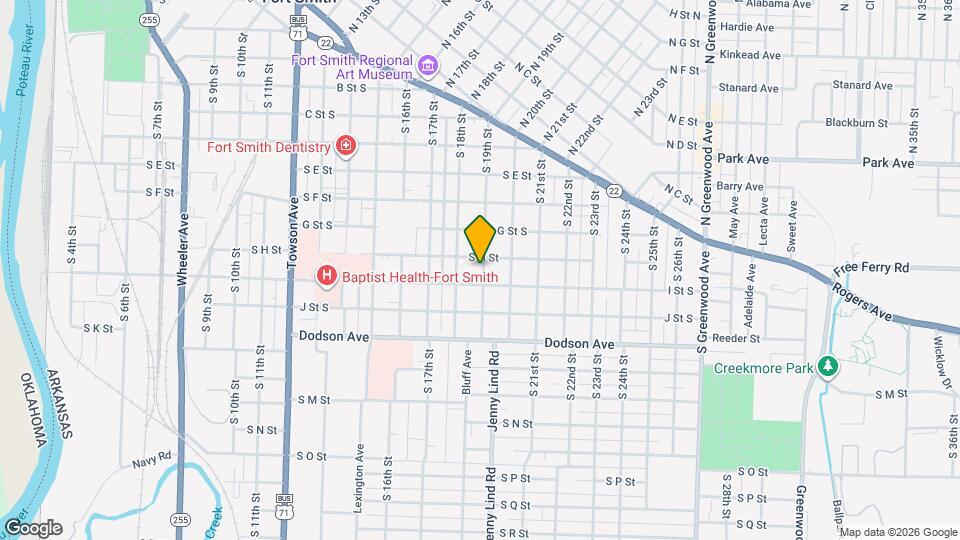 910 S 19th St Map and Location Details