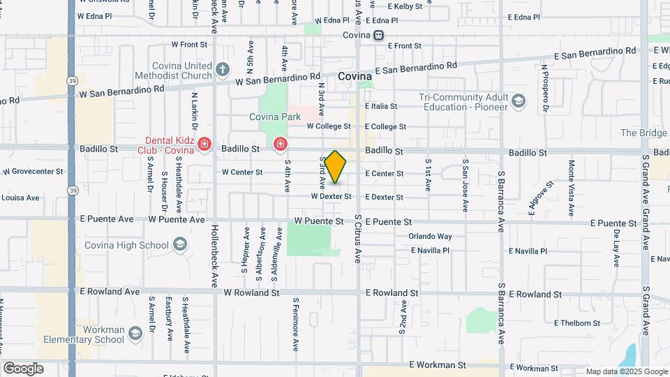 151 W Dexter St Map and Location Details