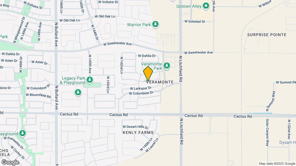 14105 W Rosewood Dr Map and Location Details