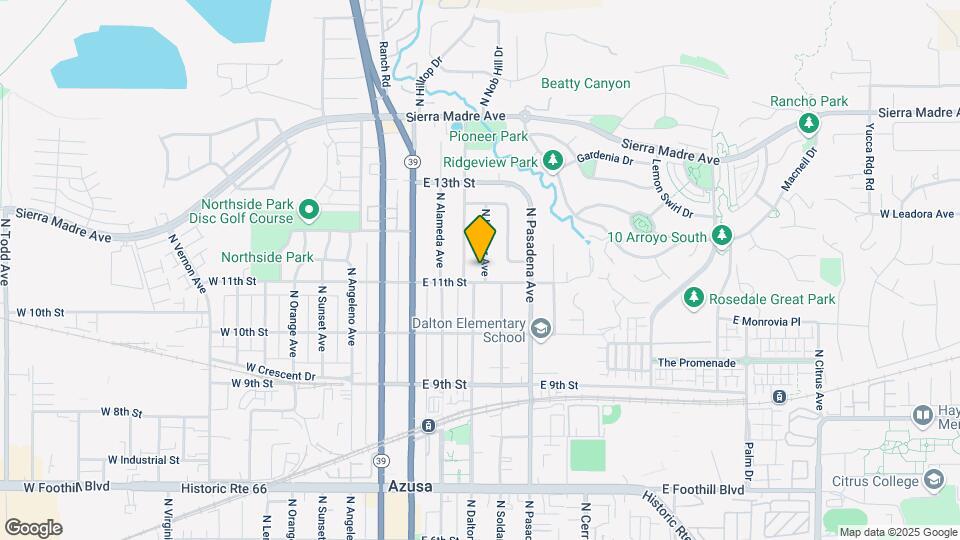 1109 N Holmar Ave Map and Location Details