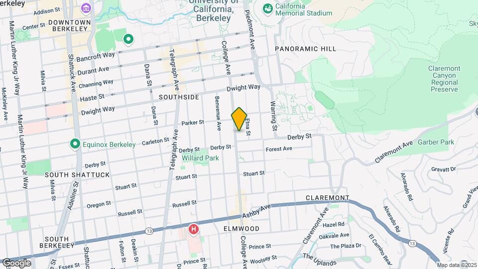 2639 College Ave Map and Location Details