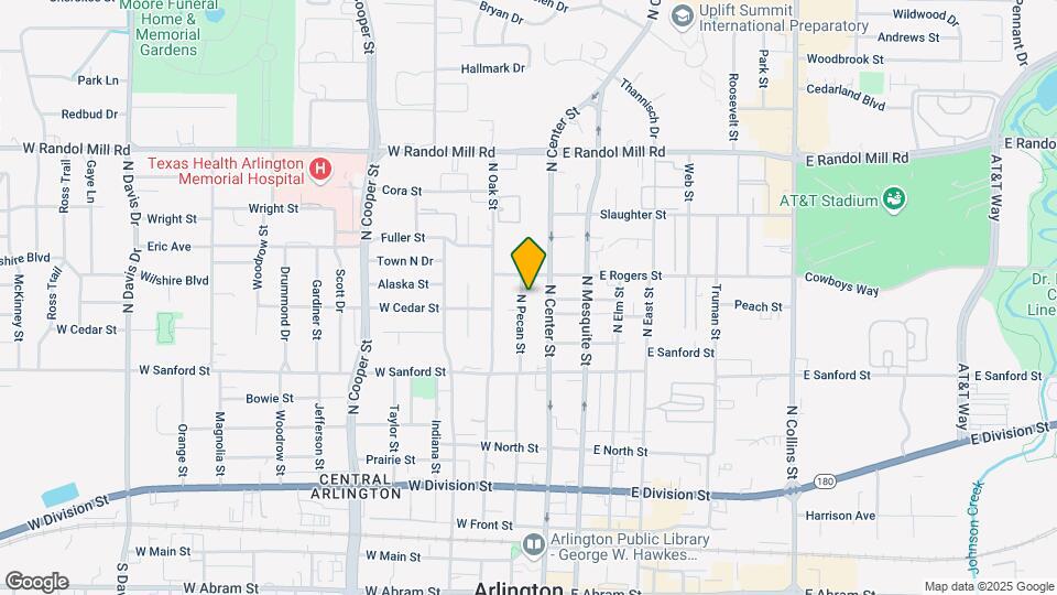 709 N Pecan St Map and Location Details
