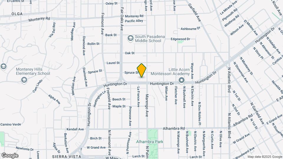 1652 Huntington Dr Map and Location Details