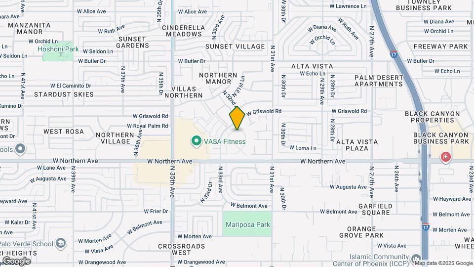 3215 W Royal Palm Rd Map and Location Details