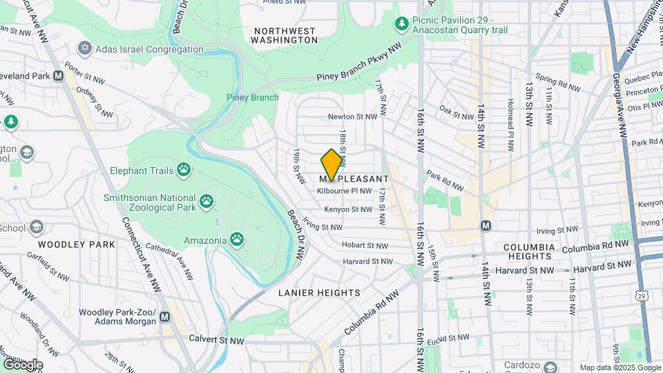 1811 Kilbourne Pl NW Mapa y Detalles de la Ubicación