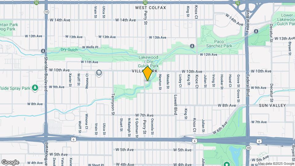 926 Perry St Map and Location Details