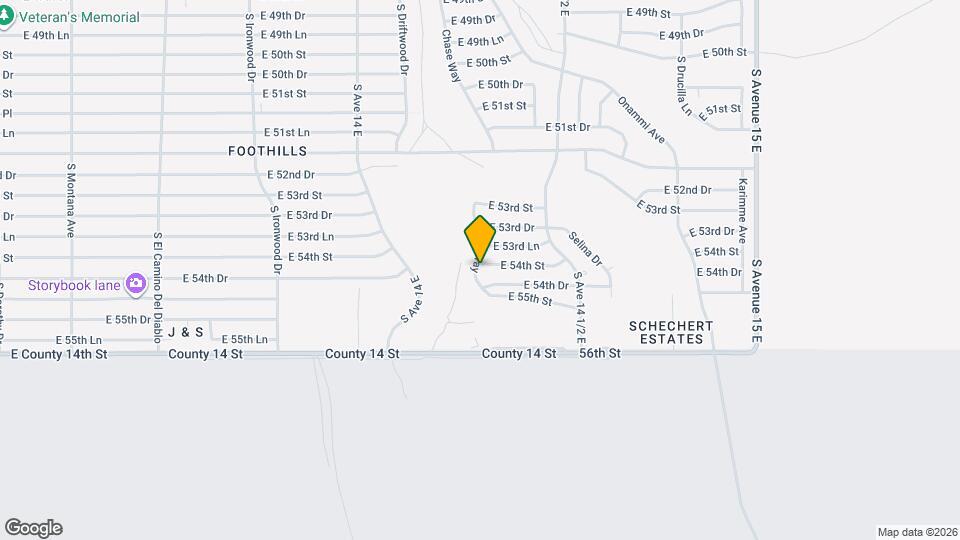 14341 E 54th St Map and Location Details