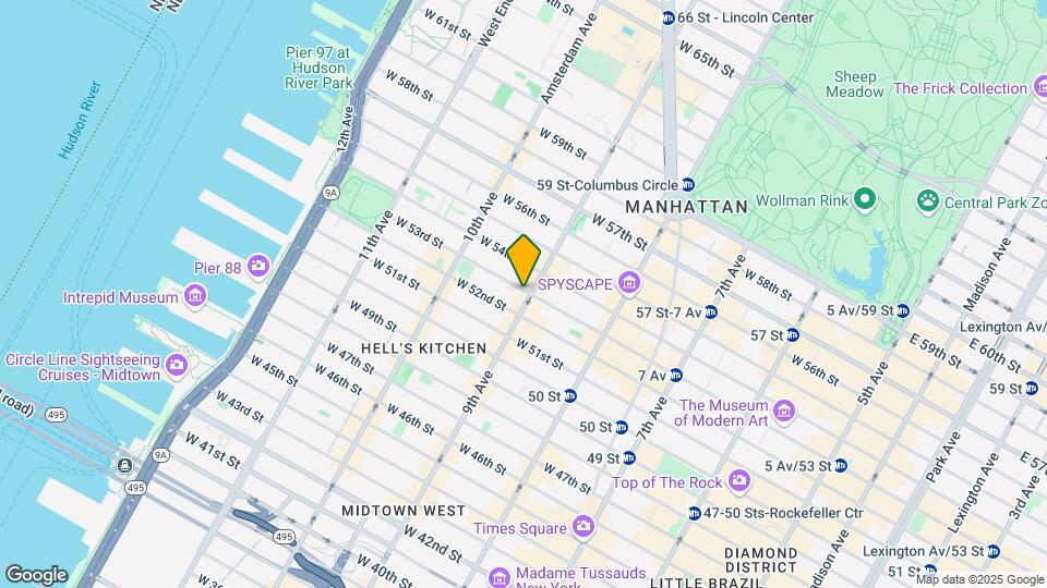 795 Ninth Avenue, Map and Location Details