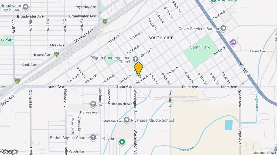 516 S 36th St Map and Location Details