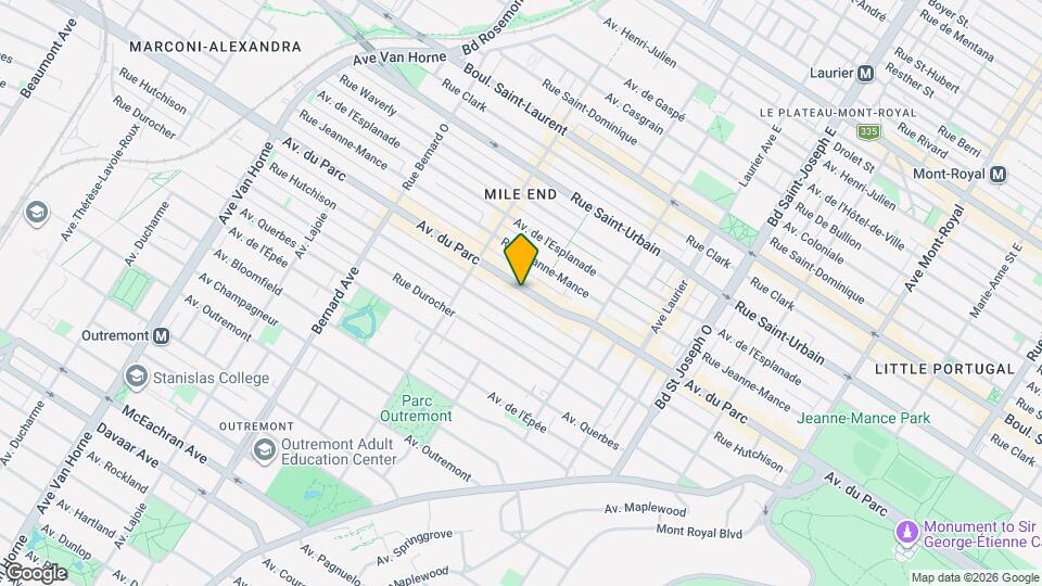 5352 Du Parc Av Map and Location Details