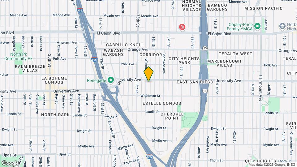3875-3877 Wilson Ave Map and Location Details