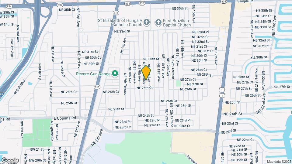 2730 NE 9th Terrace Map and Location Details