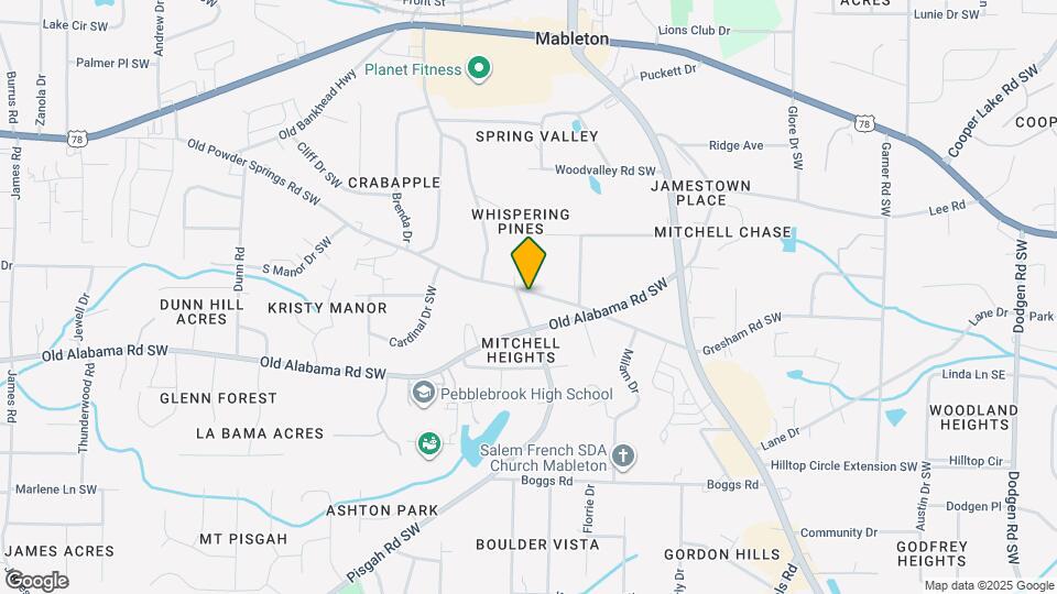 811 Old Powder Springs Rd SW Map and Location Details