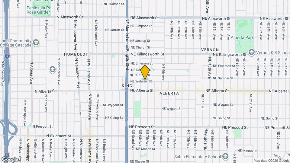 660 NE Webster St Map and Location Details