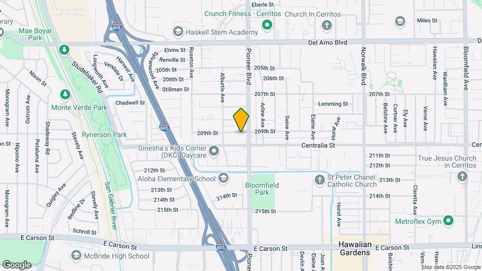 11742 209th St Map and Location Details
