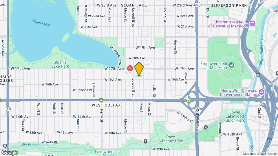3515 W 16th Ave Map and Location Details