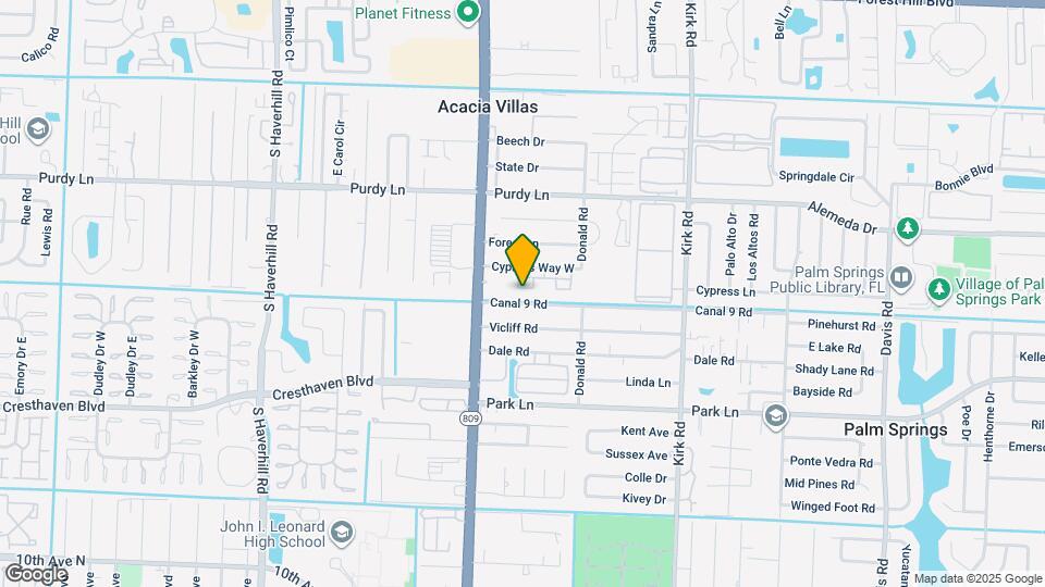521 Cypress Way W Map and Location Details