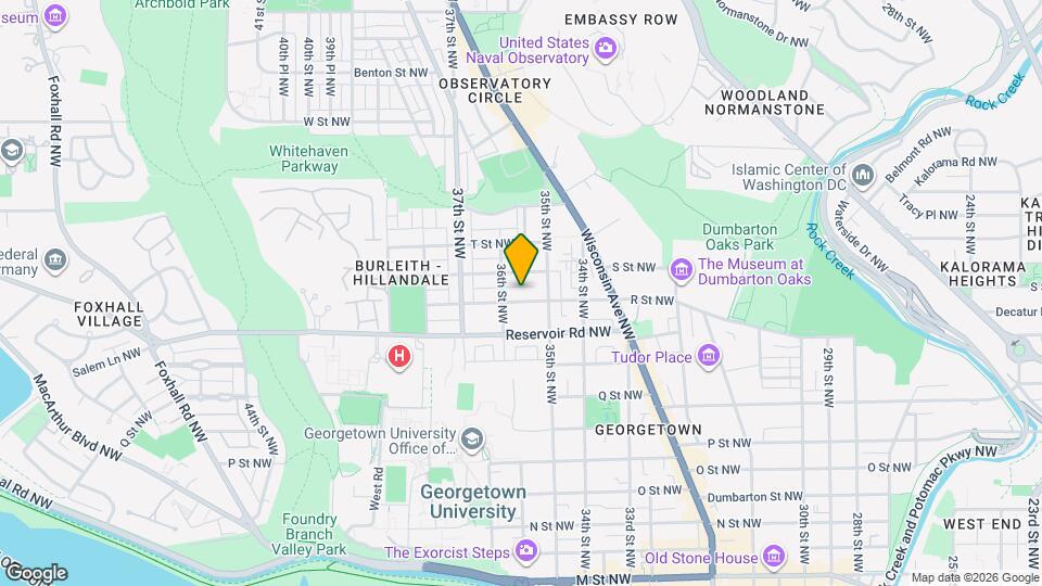 3525 R St NW, Unit English Basement Map and Location Details